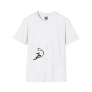 Artistic Unisex T-Shirt with Abstract Samurai Design, Casual Wear, Gift for Art Lovers, Unique Fashion, Comfortable Tee